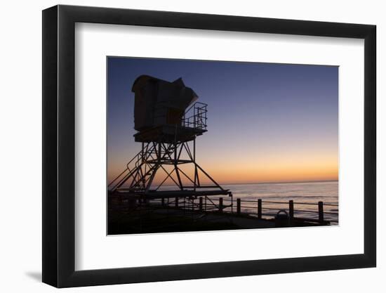 The Cove with lifeguard stand, La Jolla, San Diego, California, USA-Bill Bachmann-Framed Photographic Print