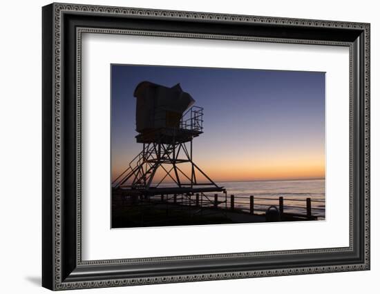 The Cove with lifeguard stand, La Jolla, San Diego, California, USA-Bill Bachmann-Framed Photographic Print