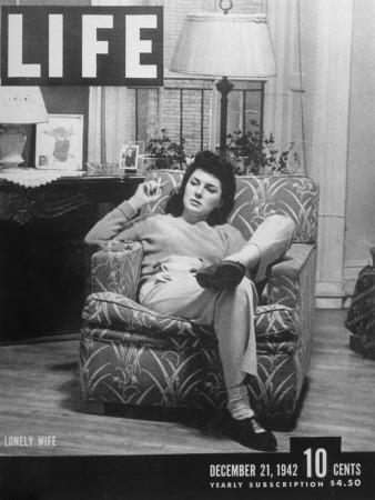 'The Cover of a Life Magazine of 12-21-1942 with a Picture Titled "The