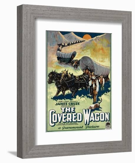 The Covered Wagon, 1923-null-Framed Art Print