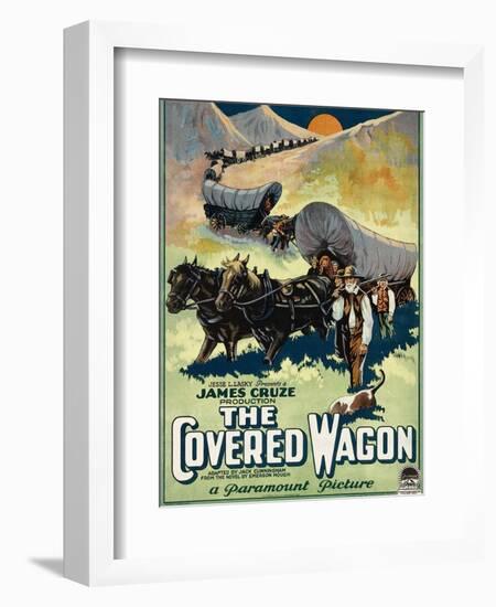 The Covered Wagon, 1923-null-Framed Art Print