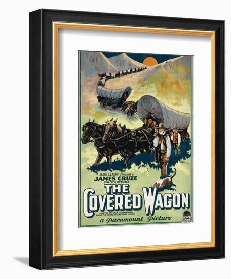 The Covered Wagon, 1923-null-Framed Art Print