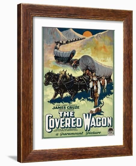 The Covered Wagon, 1923-null-Framed Art Print