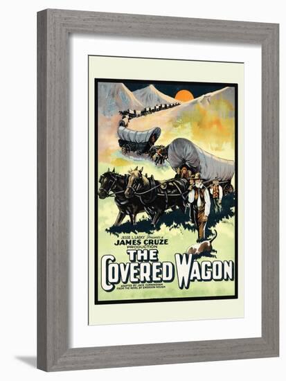 The Covered Wagon-null-Framed Premium Giclee Print