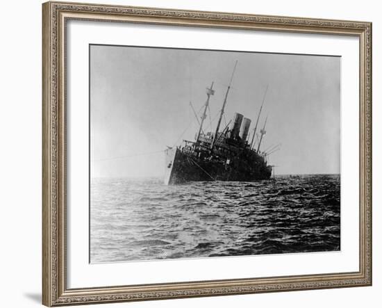 The Covington Being Sunk-null-Framed Photographic Print