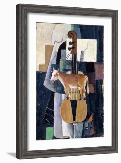 The Cow and the Violin-Kasimir Malevich-Framed Giclee Print