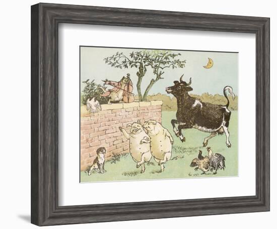 The Cow Jumped Over the Moon-Randolph Caldecott-Framed Photographic Print