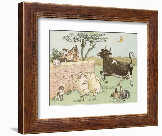 The Cow Jumped Over the Moon-Randolph Caldecott-Framed Photographic Print