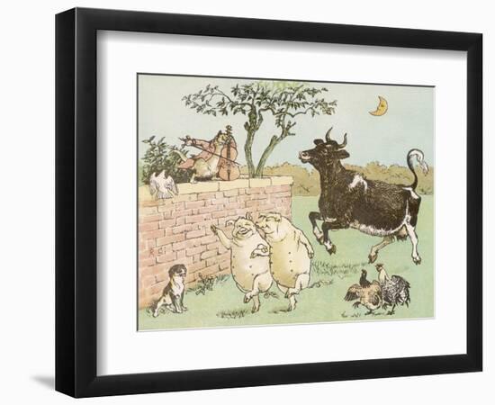 The Cow Jumped Over the Moon-Randolph Caldecott-Framed Photographic Print