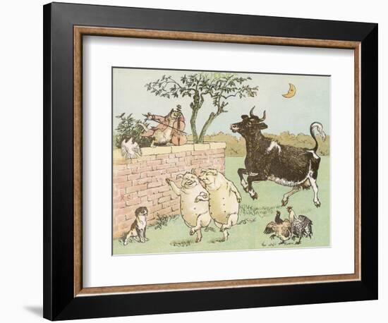 The Cow Jumped Over the Moon-Randolph Caldecott-Framed Photographic Print