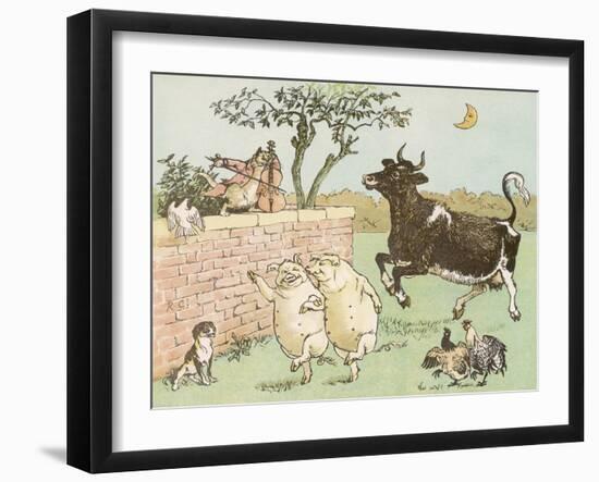 The Cow Jumped Over the Moon-Randolph Caldecott-Framed Premium Photographic Print