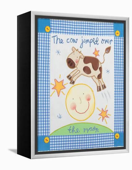 The Cow Jumped Over the Moon-Sophie Harding-Framed Stretched Canvas