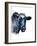 The Cow on White, 2021, (Pen and Ink)-Mike Davis-Framed Giclee Print