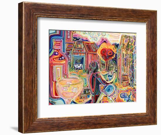 The Cow Sees Everything-Josh Byer-Framed Giclee Print