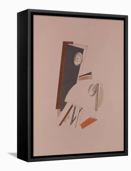 The Cowards. Figurine for the Opera Victory over the Sun by A. Kruchenych, 1920-1921-El Lissitzky-Framed Premier Image Canvas