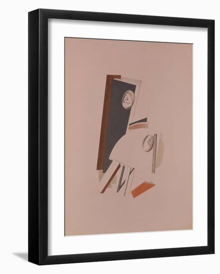 The Cowards. Figurine for the Opera Victory over the Sun by A. Kruchenych, 1920-1921-El Lissitzky-Framed Giclee Print