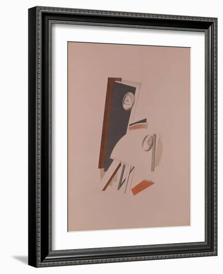 The Cowards. Figurine for the Opera Victory over the Sun by A. Kruchenych, 1920-1921-El Lissitzky-Framed Giclee Print