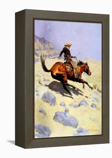 The Cowboy, 1902-Frederic Sackrider Remington-Framed Premier Image Canvas