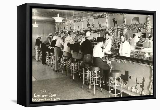 The Cowboy Bar, Jackson Hole, Wyoming-null-Framed Stretched Canvas