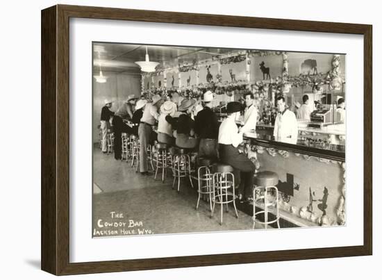 The Cowboy Bar, Jackson Hole, Wyoming-null-Framed Art Print