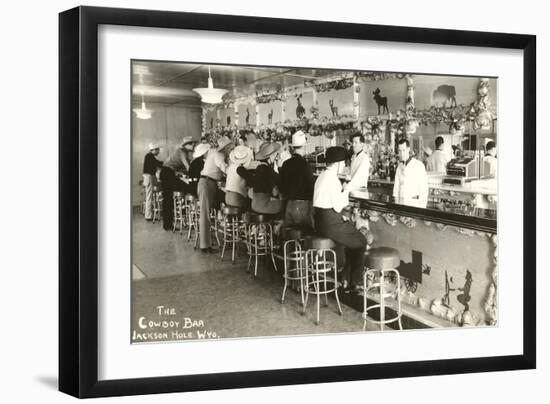 The Cowboy Bar, Jackson Hole, Wyoming-null-Framed Art Print