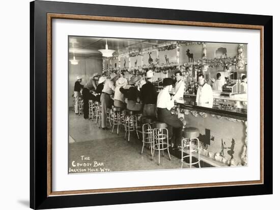 The Cowboy Bar, Jackson Hole, Wyoming-null-Framed Art Print
