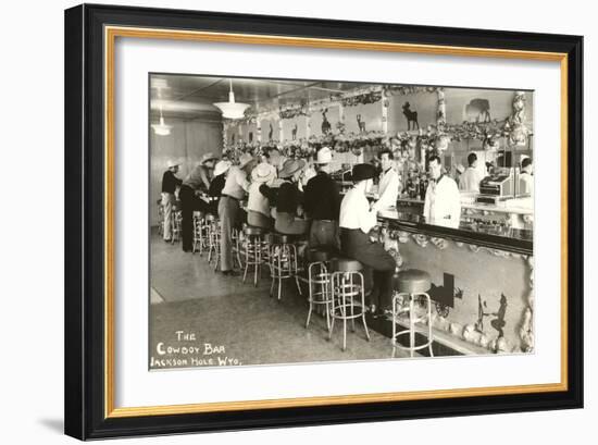 The Cowboy Bar, Jackson Hole, Wyoming-null-Framed Art Print