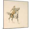 The Cowboy, C.1897 (W/C on Paper)-Frederic Remington-Mounted Giclee Print