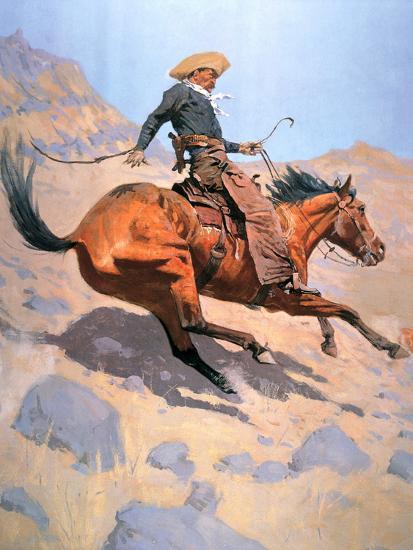'The Cowboy' Giclee Print - Frederic Sackrider Remington | Art.com