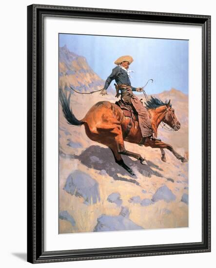 The Cowboy-Frederic Sackrider Remington-Framed Giclee Print