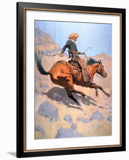 The Cowboy-Frederic Sackrider Remington-Framed Giclee Print