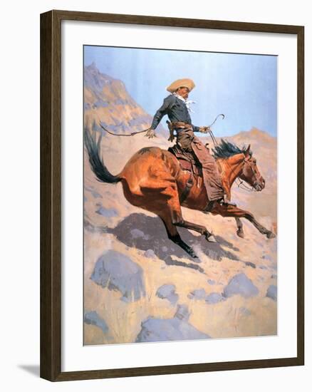 The Cowboy-Frederic Sackrider Remington-Framed Giclee Print