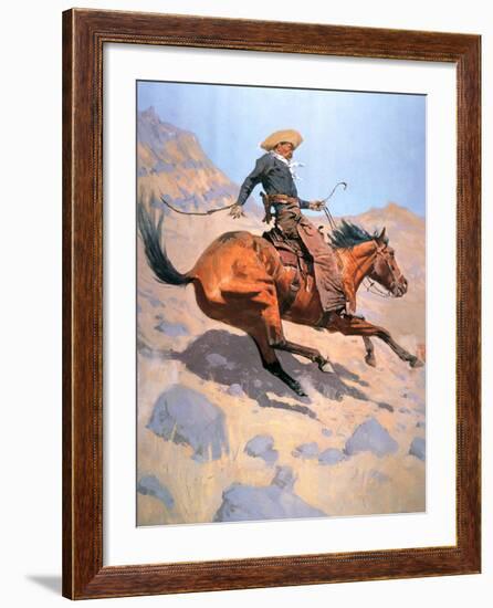 The Cowboy-Frederic Sackrider Remington-Framed Giclee Print