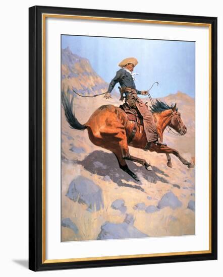 The Cowboy-Frederic Sackrider Remington-Framed Giclee Print