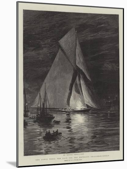 The Cowes Week, the Race for the Emperor's Challenge-Shield-William Lionel Wyllie-Mounted Giclee Print