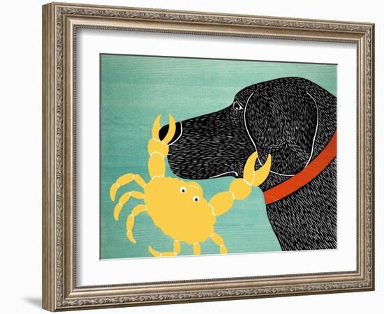 The Crab Black Dog Yellow Crab-Stephen Huneck-Framed Giclee Print