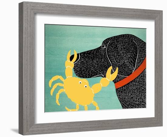 The Crab Black Dog Yellow Crab-Stephen Huneck-Framed Giclee Print