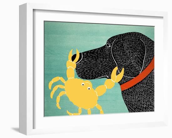 The Crab Black Dog Yellow Crab-Stephen Huneck-Framed Giclee Print