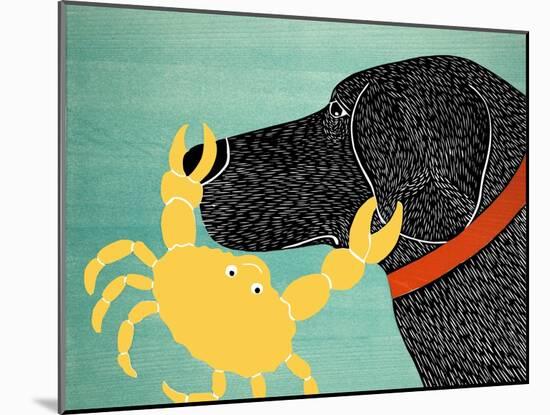 The Crab Black Dog Yellow Crab-Stephen Huneck-Mounted Giclee Print