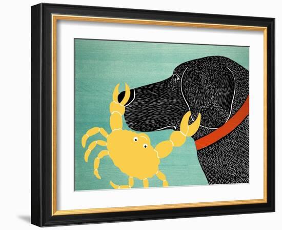 The Crab Black Dog Yellow Crab-Stephen Huneck-Framed Giclee Print