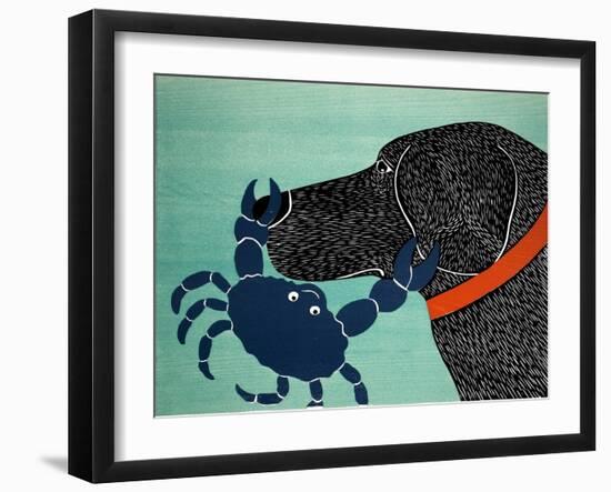 The Crab Black-Stephen Huneck-Framed Giclee Print