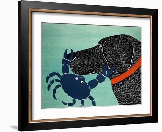 The Crab Black-Stephen Huneck-Framed Giclee Print