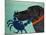 The Crab Black-Stephen Huneck-Mounted Giclee Print