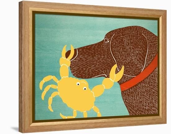 The Crab Choc Dog Yellow Crab-Stephen Huneck-Framed Premier Image Canvas