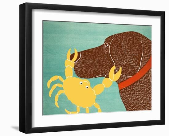 The Crab Choc Dog Yellow Crab-Stephen Huneck-Framed Giclee Print