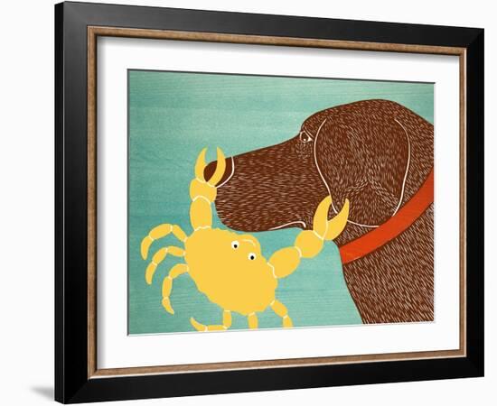 The Crab Choc Dog Yellow Crab-Stephen Huneck-Framed Giclee Print