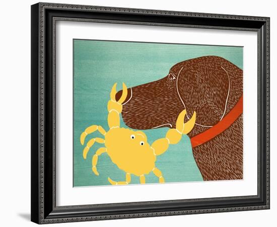 The Crab Choc Dog Yellow Crab-Stephen Huneck-Framed Giclee Print