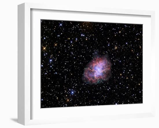 The Crab Nebula-Stocktrek Images-Framed Photographic Print