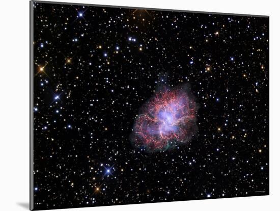 The Crab Nebula-Stocktrek Images-Mounted Photographic Print