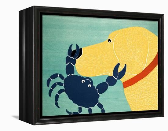 The Crab Yellow-Stephen Huneck-Framed Premier Image Canvas
